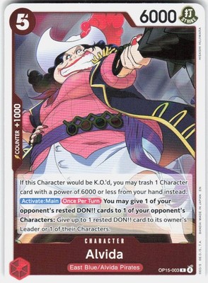 Alvida Foil OP15-003 Adventure on Kami's Island One Piece | eBay