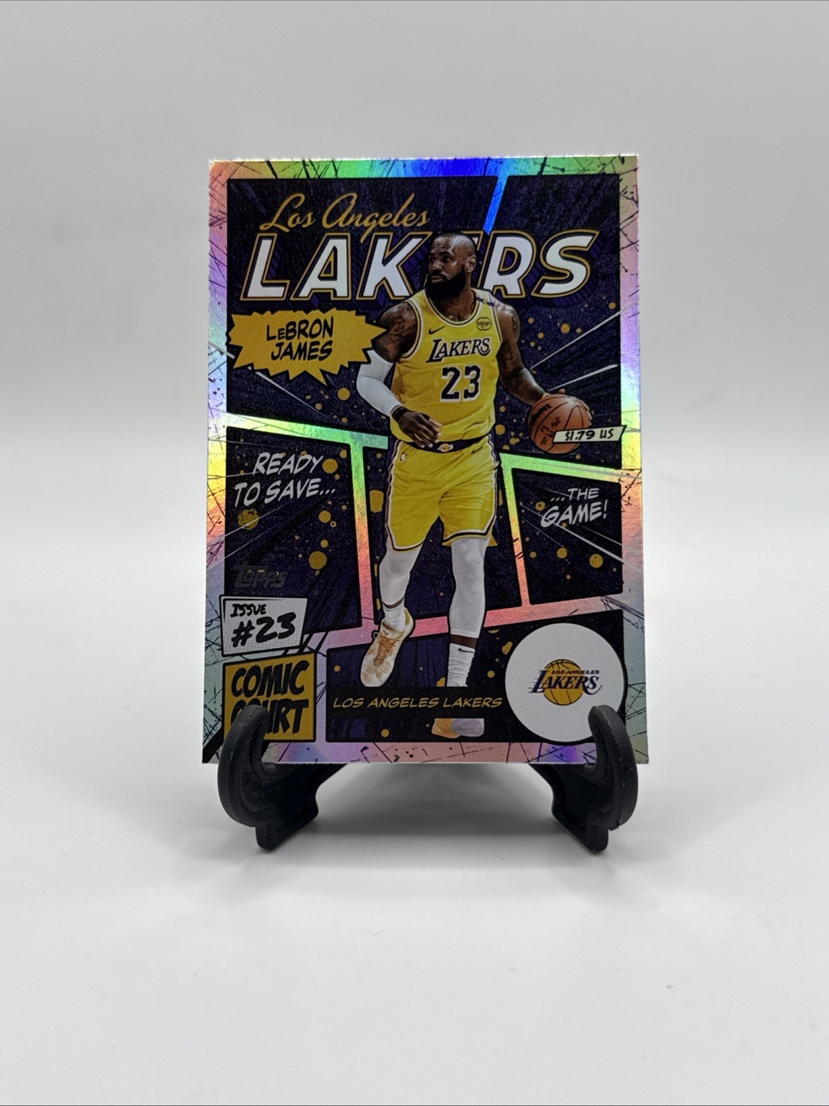 2025-26 Topps Basketball LeBron James Comic Court SSP