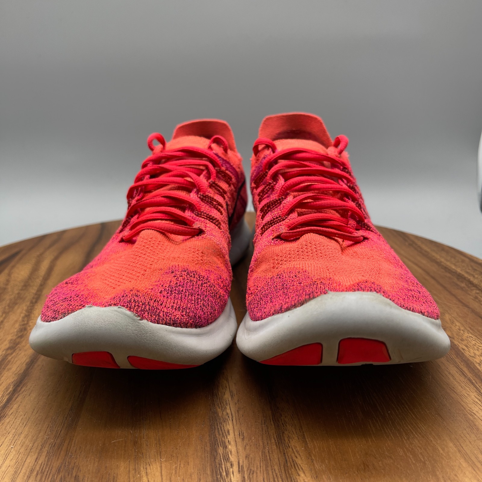 SAOLA Scarpe Nike Free RN Flyknit donna 9 rosso solare running comode passeggio sneakers