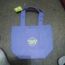 Trader Joe's Mini Tote Bag Rare Halloween Limited Edition In Hand New! (Purple)
