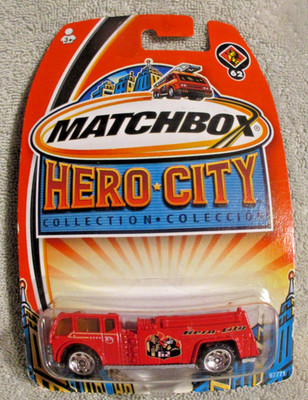 Matchbox Red Fire Engine Water Pumper Hero City #62 NOC Free Shipping