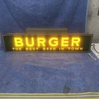 VINTAGE 1940’S BURGER BEER LIGHT UP SIGN “ THE BEST BEER IN TOWN” 25” X 7” X 3”