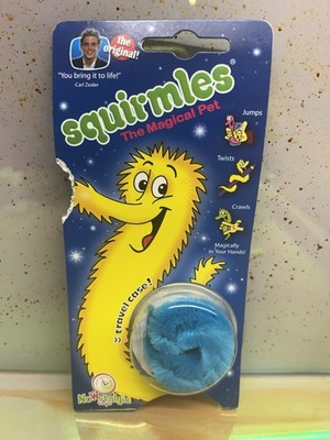 The Original Squirmles Magical Pet, Nostalgic Toy, One Blue color