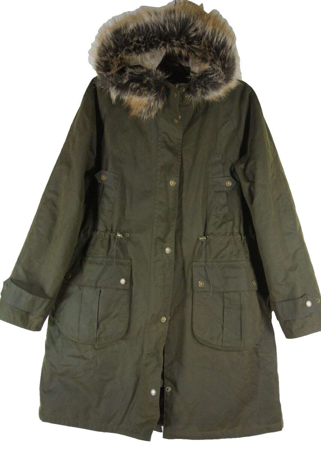 Barbour, Hartwith Wax Jacket in Olive Size 12  #WAX297