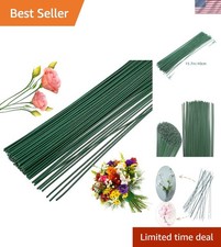 16 Inch Easy-to-Use Floral Stem Wire, 200 Pcs for Wreaths  Flower Arrangements