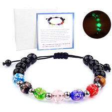 Luminous Glow in the Dark Healing Crystal Bracelet for Women Girls