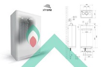 INTERGAS CALDAIA MURALE CONDENSAZIONE MOD. XTREME <br />30 - RISC 24KW +ACS 30KW