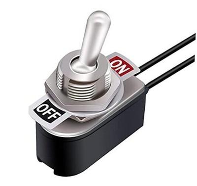 Mini Toggle Rocker Switch 2 Pin ON/Off Latching AC 6A/125V 3A/250V SPST Heavy