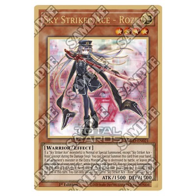YuGiOh Maximum Gold El Dorado Sky Striker Ace Roze (Premium Gold Rare) MGED-E...