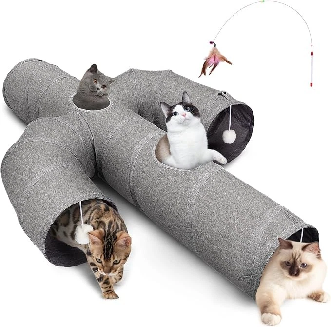 Ownpets 12 inch Diameter Cat Tunnel Toy Cactus Shape Collapsible Cat Tunnels L
Opens in a new window