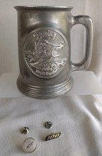 Vintage Boeing Pewter Mug & Pins