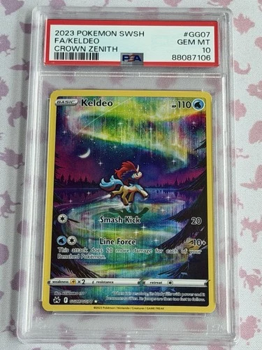 Pokémon TCG Crown Zenith Galarian Gallery Keldeo GG07/GG70 PSA 10