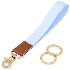 Wrist Lanyard for Key, Wristlet Keychain with 2 Key Rings