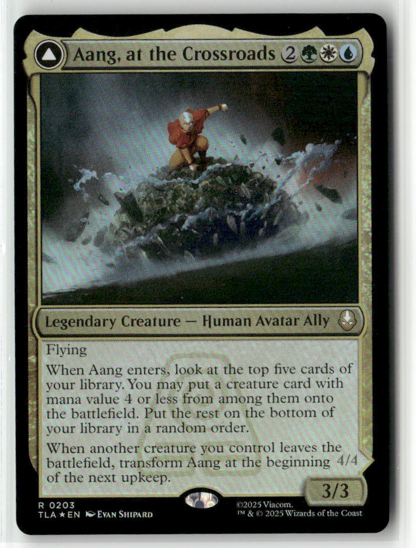 MTG Aang, at the Crossroads R Avatar: The Last Airbender 203 NM