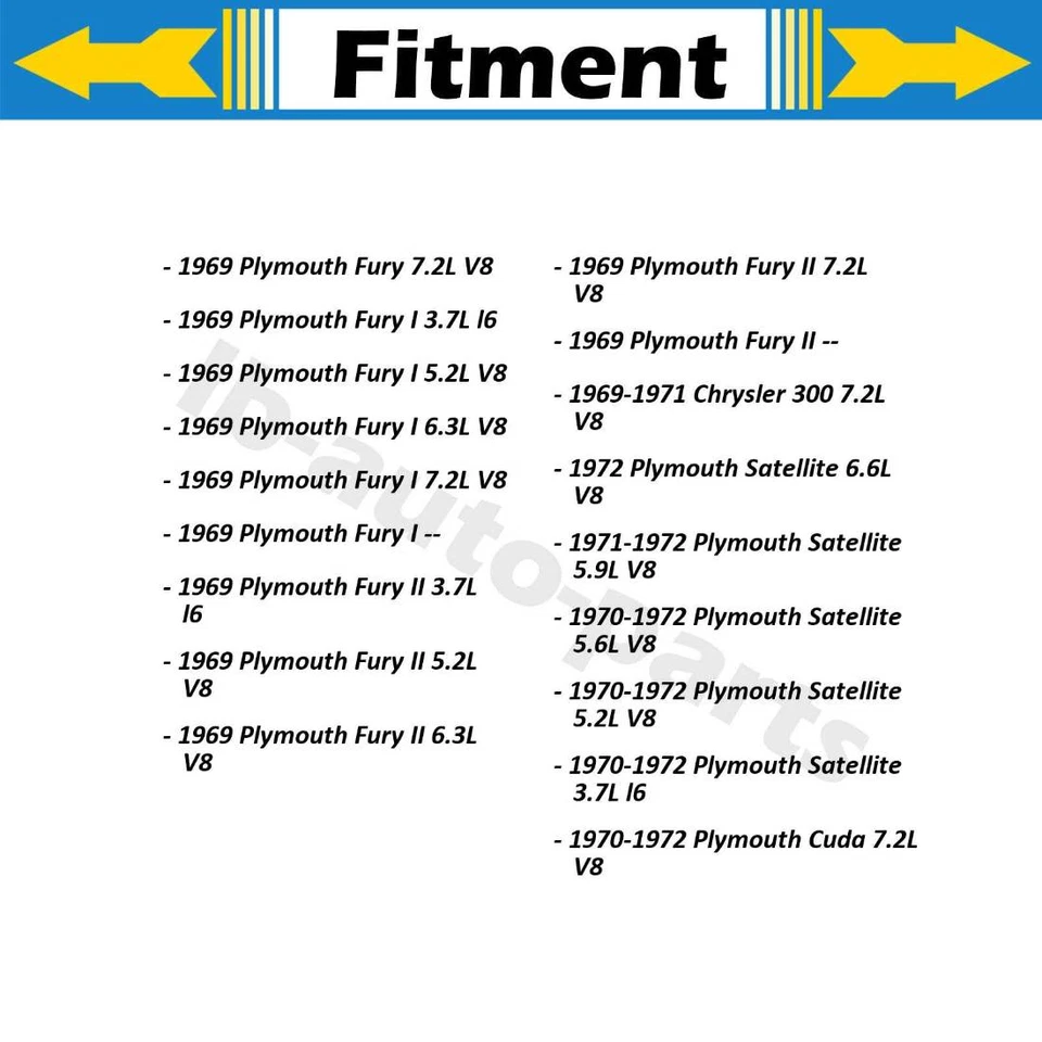 Manguera de freno delantera línea Sunsong 2 piezas para Chrysler 300 1969-1971 7,2 L Foto 3 de 4