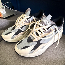 PUMA RS-X3 Puzzle Sneakers Gray/Black/White Men s Size 11.5 371570-01