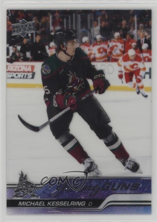 2023 Upper Deck Series 2 Young Guns Clear Cut Michael Kesselring #481 Rookie RC