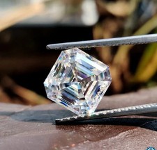 3 Ct Natural D Color VVS1 Loose Lab Grown CVD Diamond Asscher Cut Certified gems