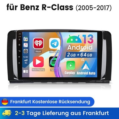 64GB Android 13 Autoradio Für Mercedes Benz R Klasse W251 R320 W251 GPS Navi RDS