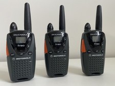 Lot of 3 Motorola Talkabout FR50 2 Way Radio Walkie Talkies
