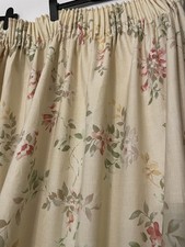 Country  house Vintage Sheridan Floral Lined Curtains  84L x 88W” chateau chic