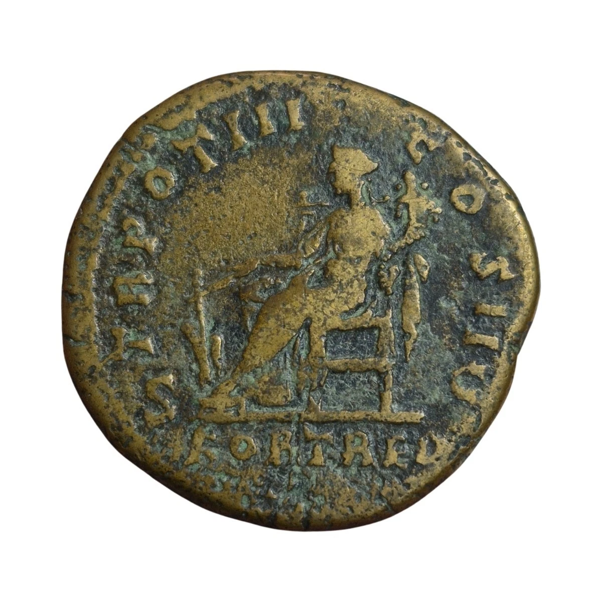NT/ SESTERCIO LUCIO VERO REV. FORTUNA SEDENTE (A1142)