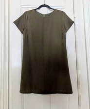 Lulus Shift Dress Small Green Earthy Forest Fairy Core Indie Granola Relax Mini