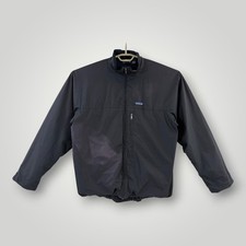 Patagonia Stretch Element Jacket Mens XL Black Fleece Lined Nylon Windbreaker