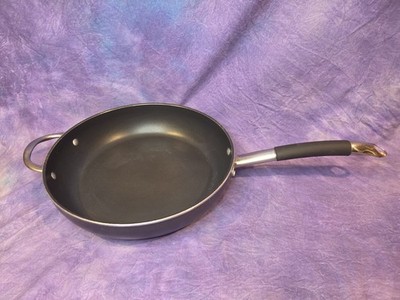 Jumbo Bialetti Teflon Cooking Pan 7.5 Quart Made In Italy Professional Grade 14''