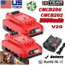 20V For Craftsman V20 MAX Li-ion Battery CMCB204 CMCB202 Battery/Charger