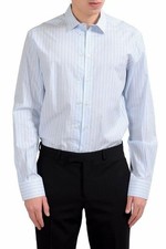 Dolce & Gabbana Men's Striped Long Sleeve Dress Shirt US 16.5 IT 42