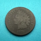 1876 Indian Head Cent Penny, Better Date Cent 1c ~AG