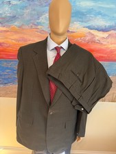 Vintage Bill Blass Black Label Lord & Taylor Glen Plaid Suit 48L 40x31 USA Made