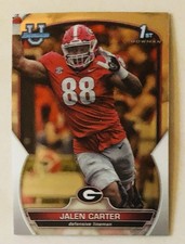 2022 Bowman Chrome U Jalen Carter Rookie RC #37 Georgia Eagles - 1st Bowman MINT