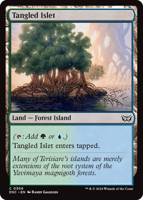 Tangled Islet DSC 306 MTG Commander: Duskmourn: House of Horror Common EN NM