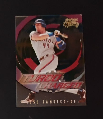 1999 Skybox Thunder Turbo Charged Jose Canseco Card #1 of 10 TC near mint-mint