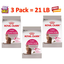 21 LB/ 3 Pack -Royal Canin Feline Fussy Cat Adult Dry Cat Food Care Nutrition 1.23 per pound
