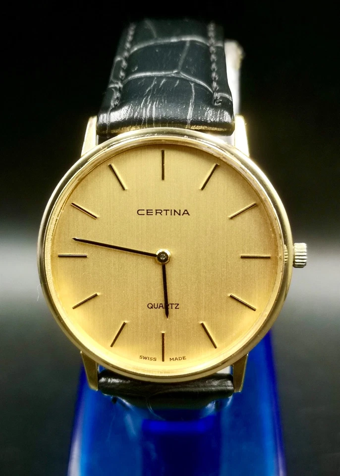 Vintage CERTINA Swiss Made quartz watch. Gold color style. - image 3 of 4