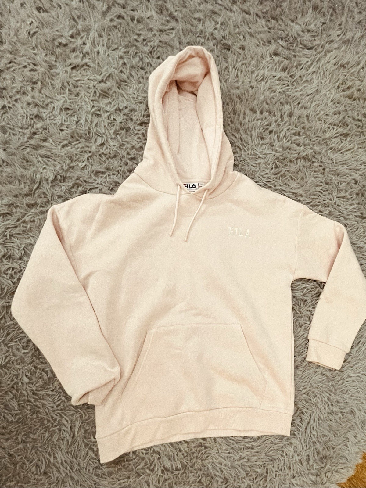 Felpa donna FILA rosa con cappuccio M 12 nuova senza etichette