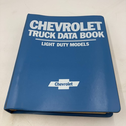 1985 CHEVROLET TRUCK DATA BOOK LIGHT DUTY DEALER ORDER SPECS ETC