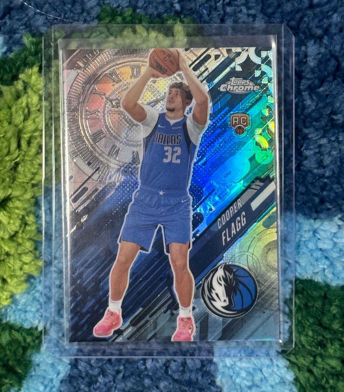 Topps 2025-26 Chrome Cooper Flagg Dallas Mavericks Rookie Go Time Refractor