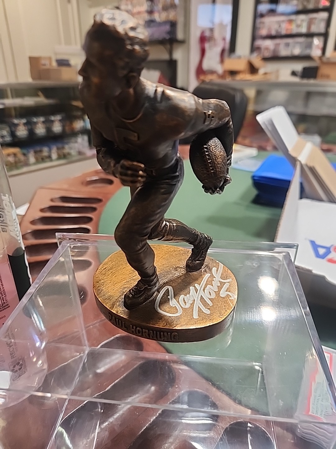 Paul Hornung Autographed Signed Green Bay Packers PACKERS Hartland Statue JSA COA AUTO LE 911/1000 