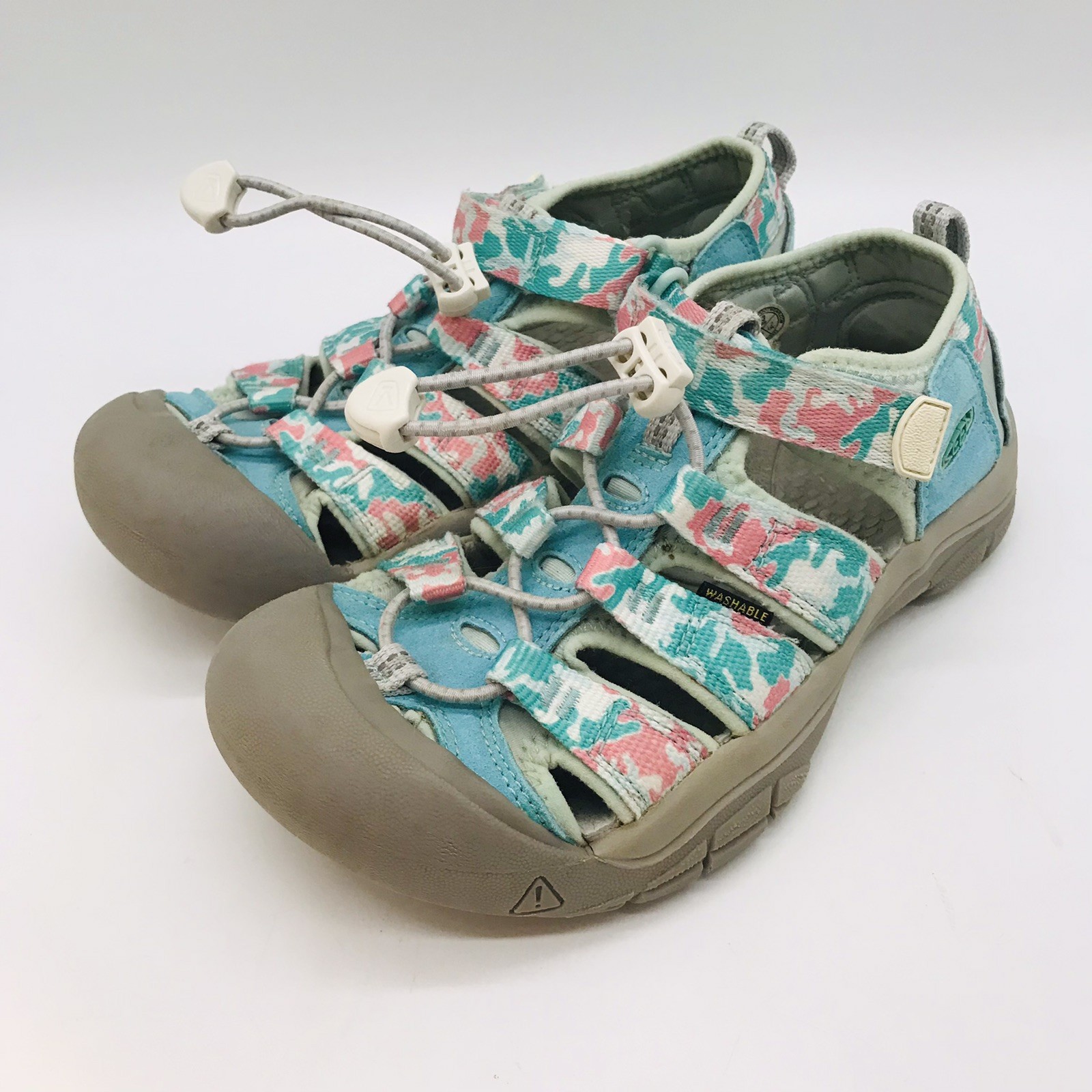 Scarpe da trekking Keen Newport H2 rosa acqua mimetiche grandi bambini 3 sandali sportivi 1026276