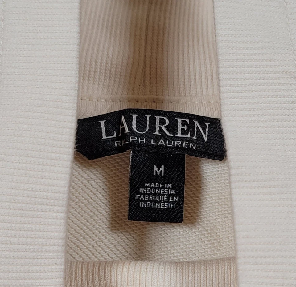 Vintage 90s Lauren Ralph Lauren Womens Medium Top Joggers Long Sleeve - Image 4 of 4