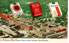 VINTAGE ADVERTISING Postcard    THE AMERICAN TOBACCO COMPANY  -  DURHAM, NC