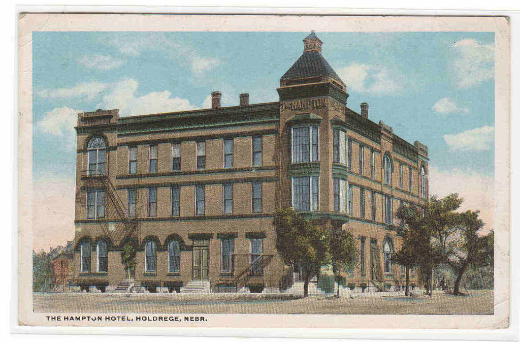 The Hampton Hotel Holdrege Nebraska 1928 postcard eBay