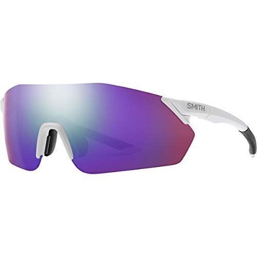 Smith Reverb PivLock randlose Sonnenbrille in Weiß/CP Violett verspiegelt & Kontrast Rose - Bild 1 von 1