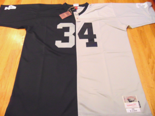 MITCHELL & NESS NFL LOS ANGELES RAIDERS BO JACKSON SPLIT '88 LEGACY JERSEY 4XL T - Picture 1 of 5