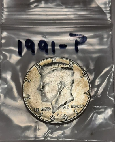 1991-P Kennedy Half Dollar, Circulated but NICE !