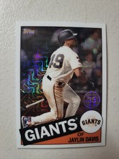 2020 Topps Series 2 Jaylin Davis Silver Pack Chrome Refractor #85TC-37 RC Giants